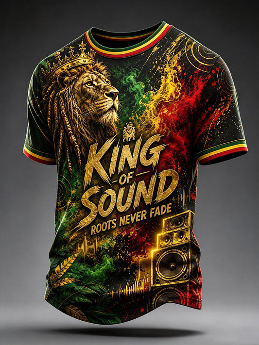 Mænds Reggae korte ærmer T-shirt
