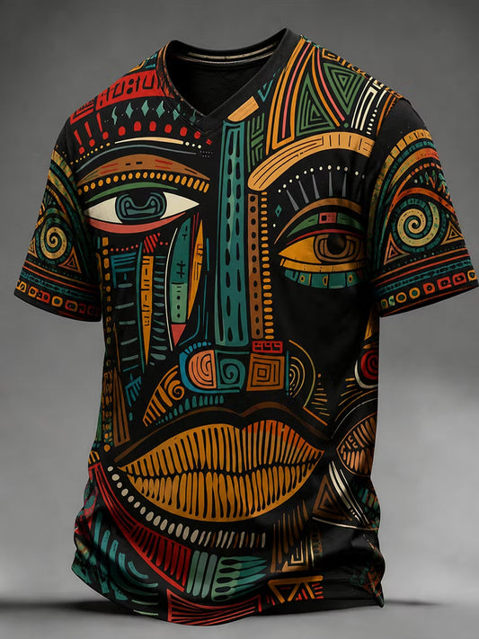 Reggae-T-shirt med korte ærmer til mænd