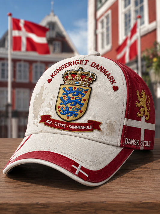 Hat med patriotisk flagmotiv-tryk