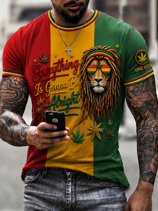 Casual T-shirt til Retro Reggae musikfans