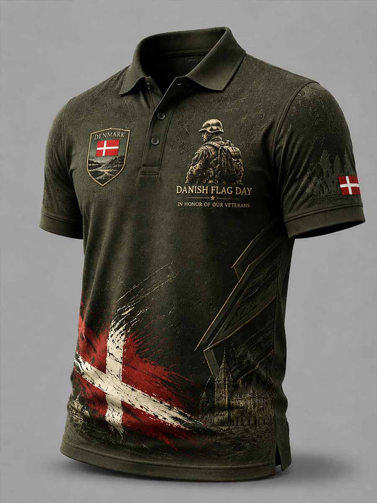 Herrepolo med militær mindeprint fra Danmark
