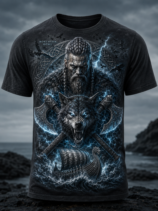 Herre Viking T-shirt med korte ærmer