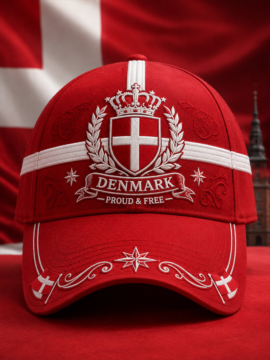 Patriotisk hættemodel til mænd med print til minde om fædrelandet
