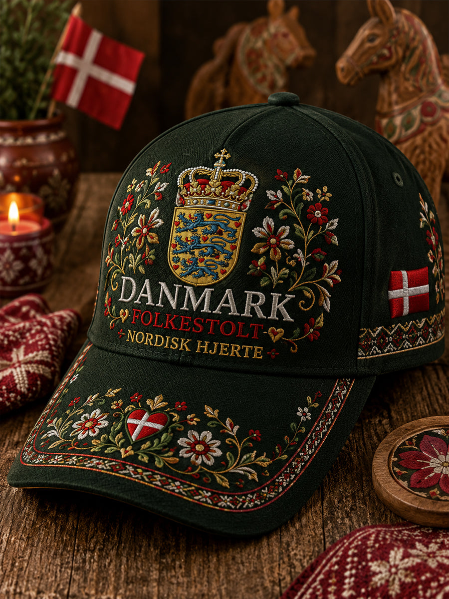 Hat med patriotisk hædersmærke-tryk