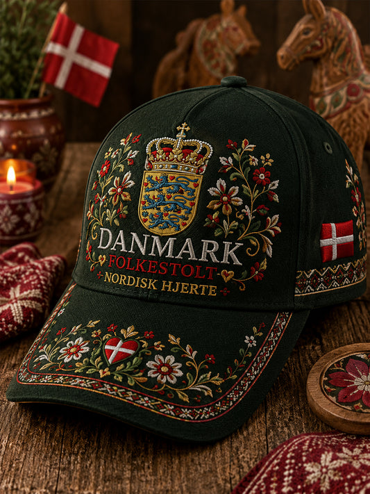 Hat med patriotisk hædersmærke-tryk