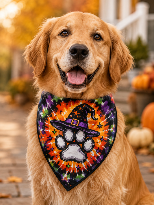 Kæledyrs Halloween trekantsscarf