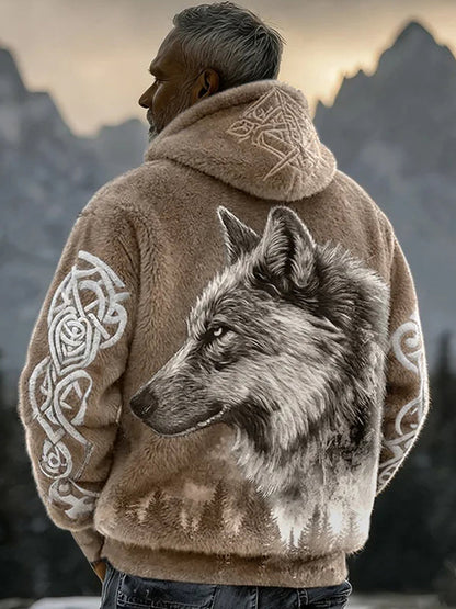 Mænds Viking Flannel Hoodies