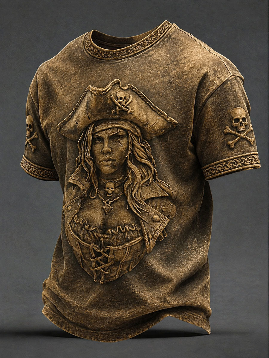 Mænds piratprint T-shirts
