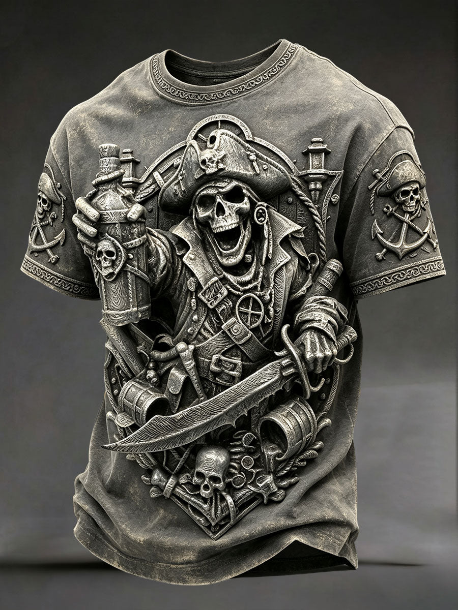 Mænds piratprint T-shirts