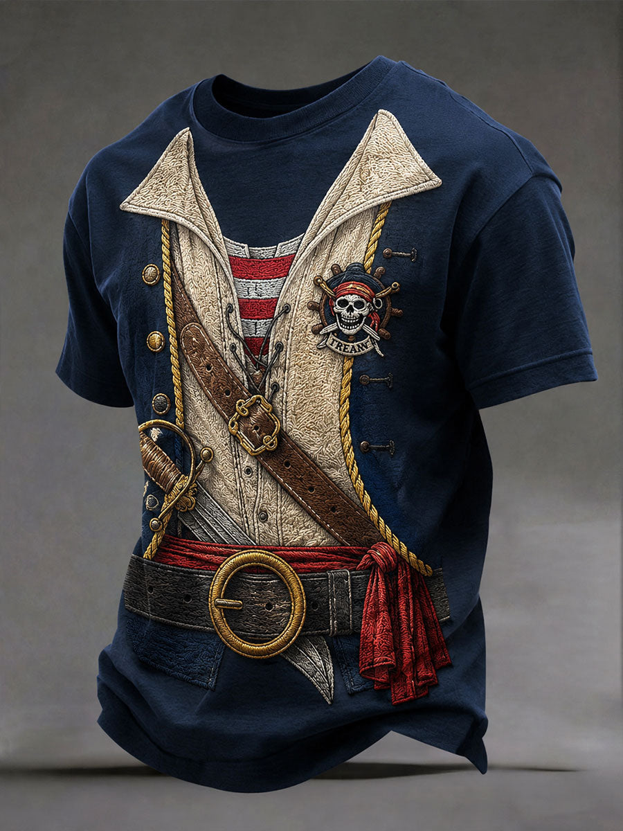 Mænds piratprint T-shirts