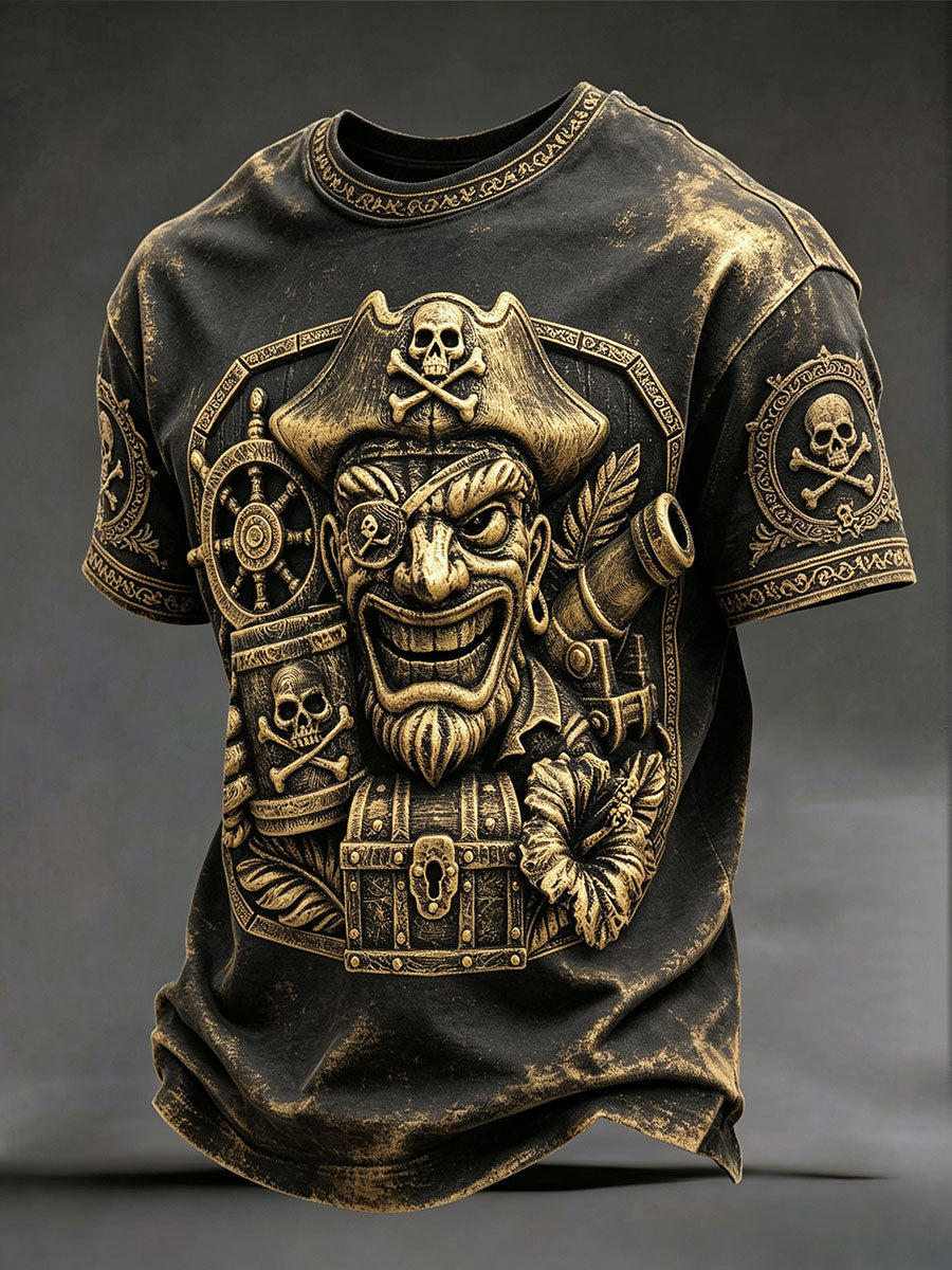 Mænds piratprint T-shirts