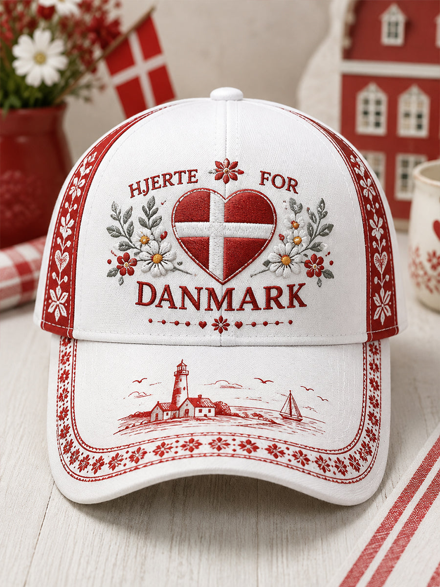 Hat med patriotisk hædersmærke-tryk