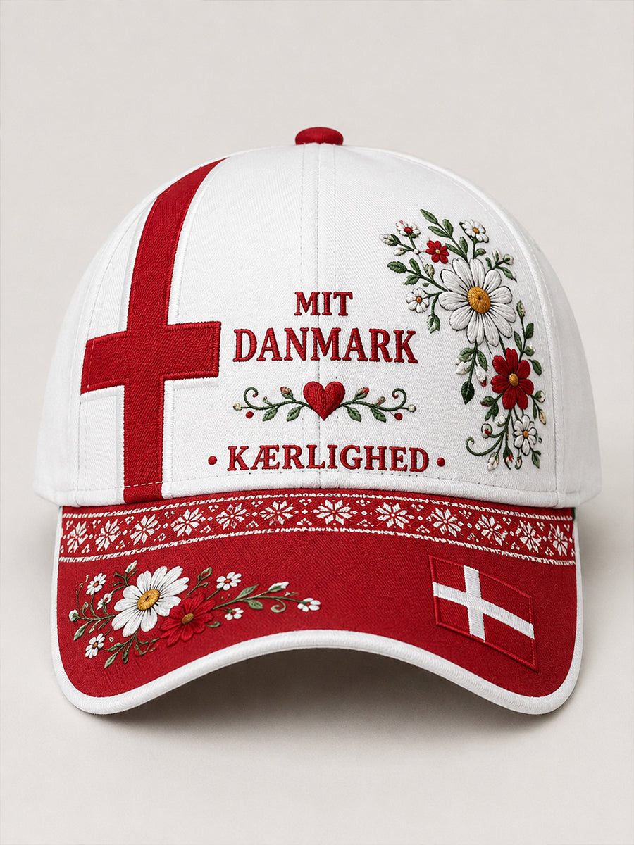 Hat med patriotisk hædersmærke-tryk