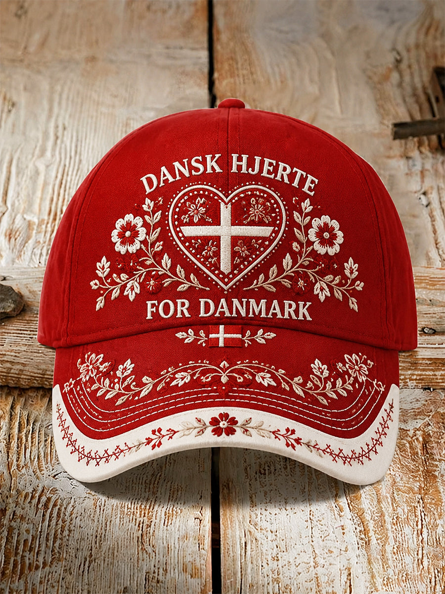 Hat med patriotisk hædersmærke-tryk