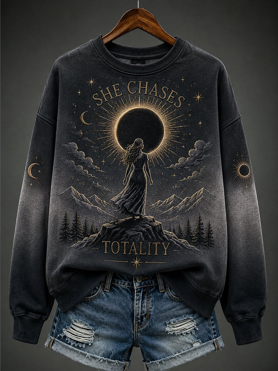 Hun jager fuldstændighed kvindes sweatshirt