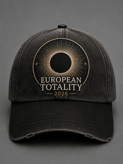 Unisex European Solar Eclipse Retro Baseball Cape