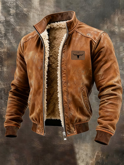 Mænds Western Fleece-foret jakke