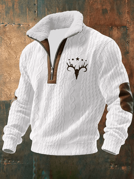 Mænds Vintage Western Printed Casual Sweatshirt