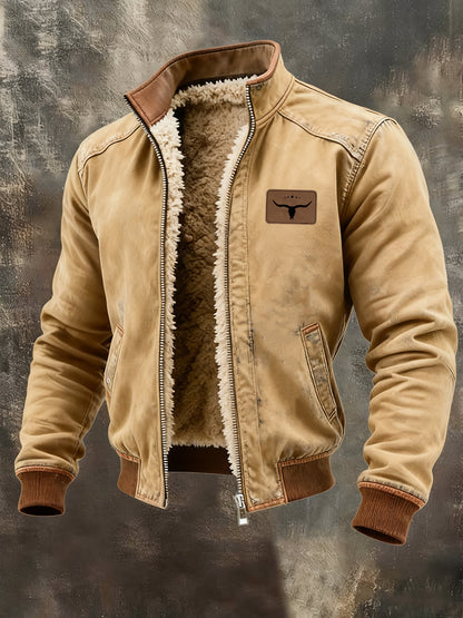 Mænds Western Fleece-foret jakke