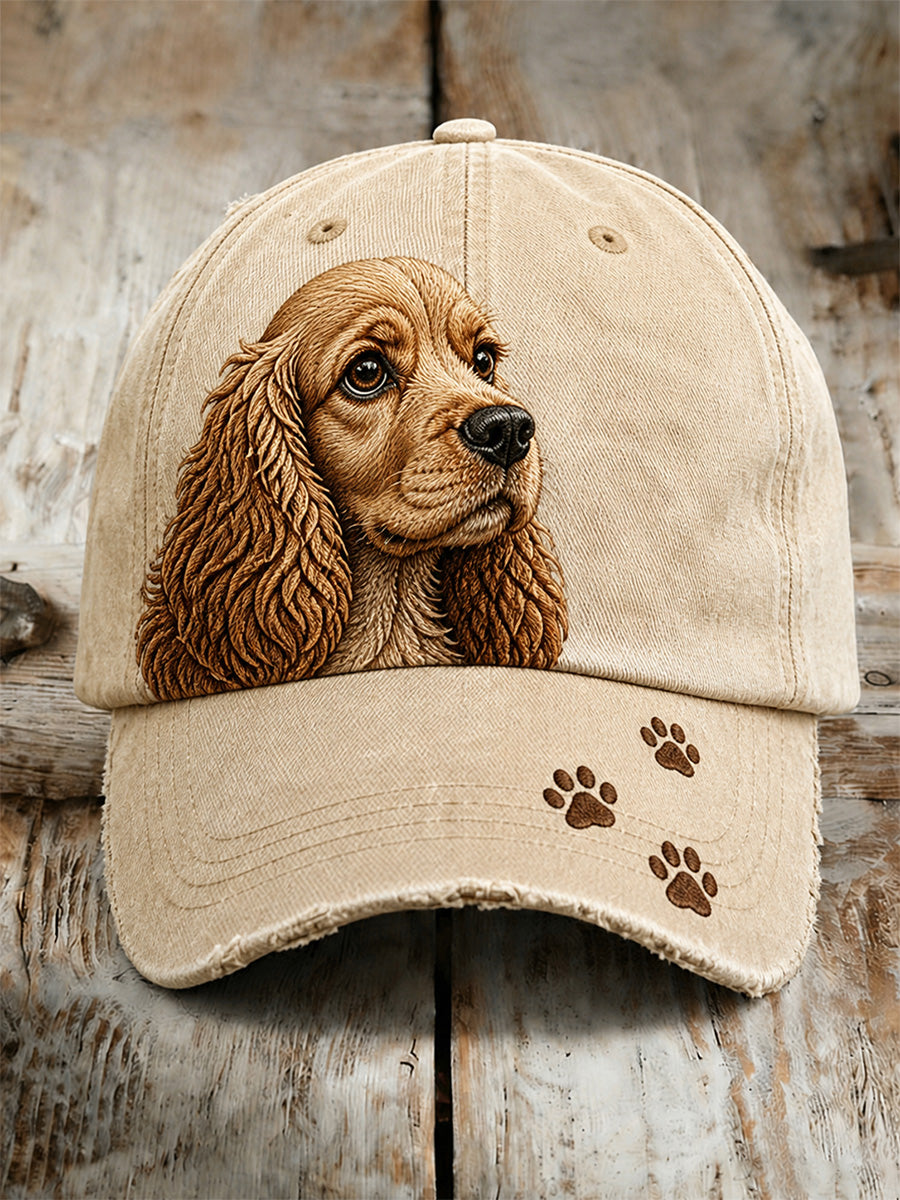 Unisex-Casual-Mütze mit Vintage-Animal-Art-Print