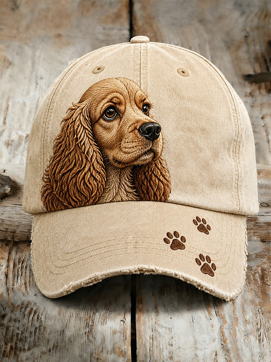 Unisex-Casual-Mütze mit Vintage-Animal-Art-Print