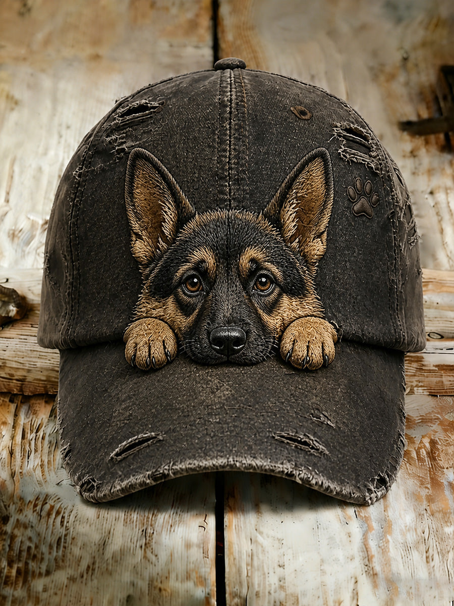 Unisex-Casual-Mütze mit Vintage-Animal-Art-Print