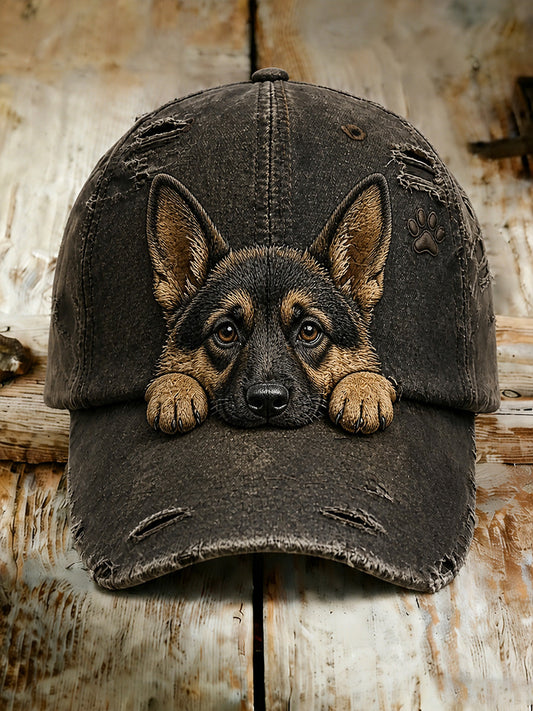 Unisex-Casual-Mütze mit Vintage-Animal-Art-Print