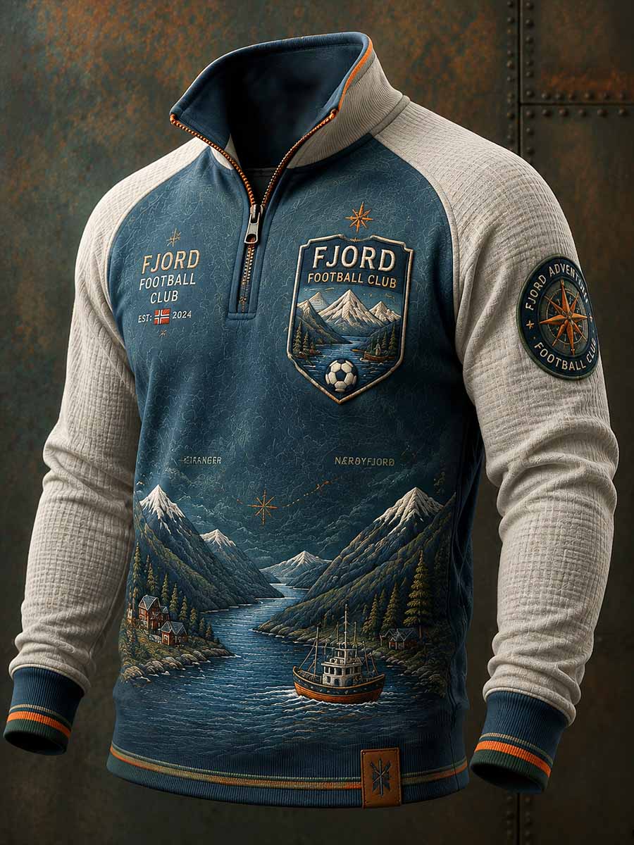 Herrens vintage fotball minne grafikk på trykk