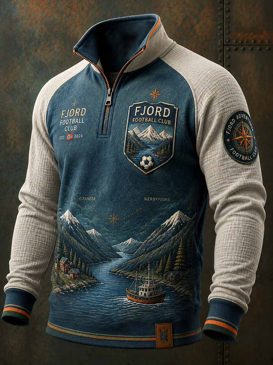 Herrens vintage fotball minne grafikk på trykk