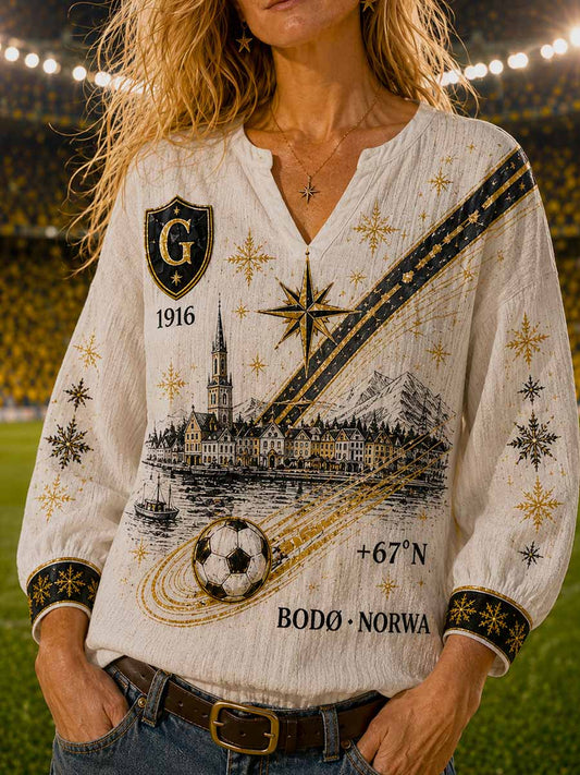 Minnemønster for damefotball Skriv ut T-shirt