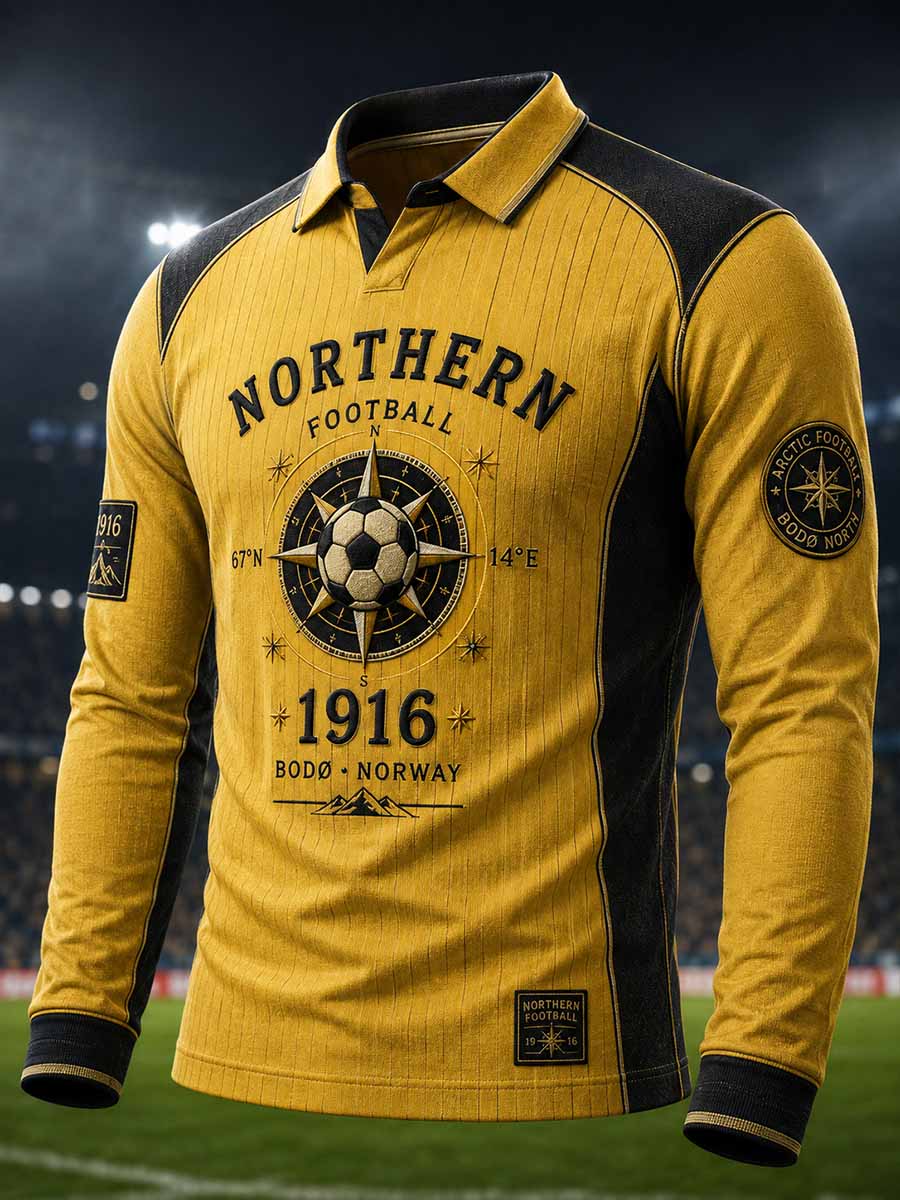 Menns Bodø fotballlag minnesmønster Print Polo skjørt