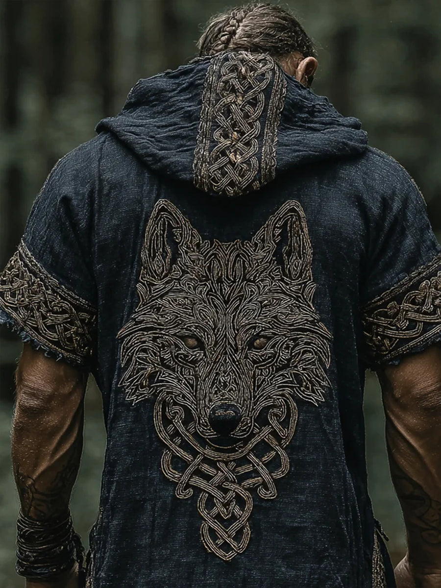 Mænds Vikinge hætte T-shirt