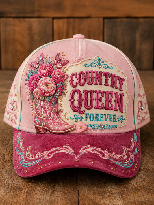 Unisex Rip Country musik elsker dronning af landet trykte hatt
