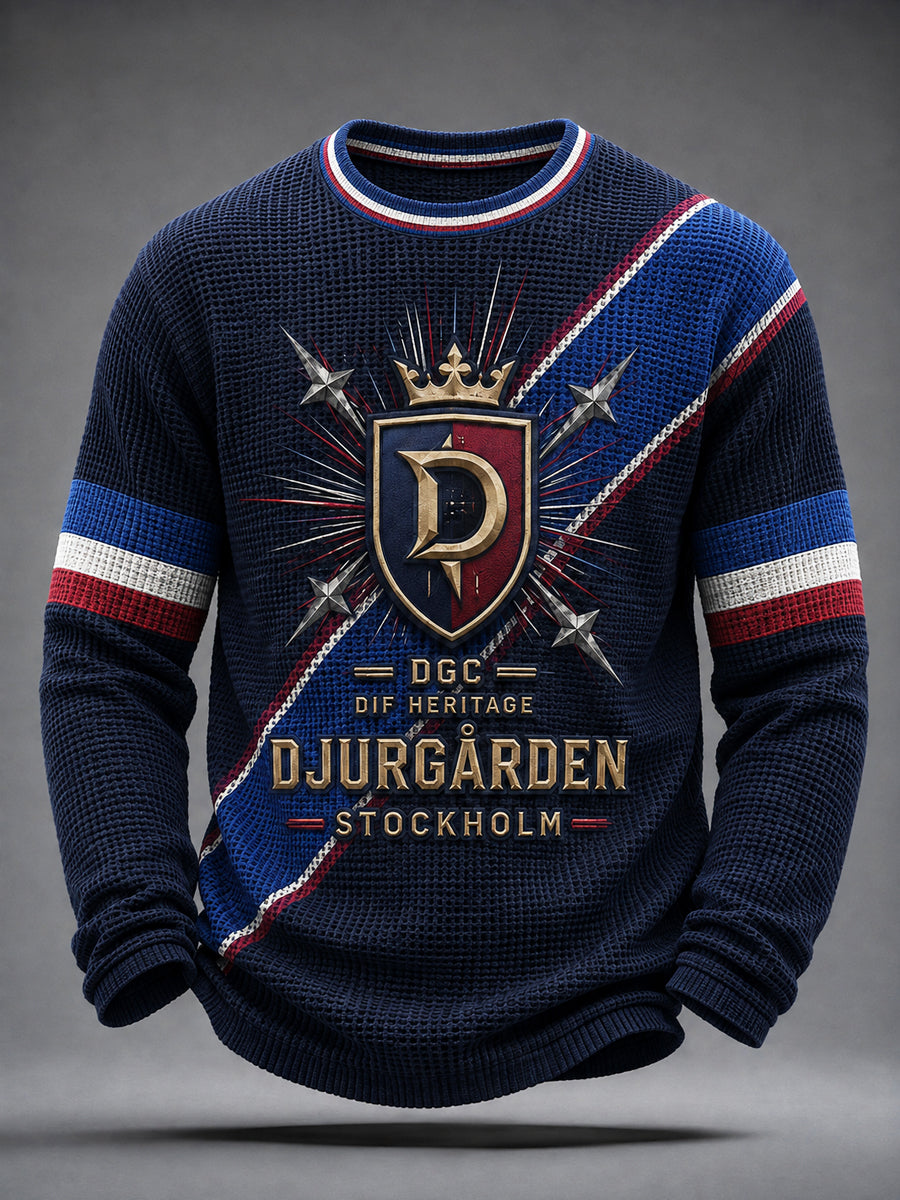 Män Djurgården Hockey Kultur våffel-t-shirt