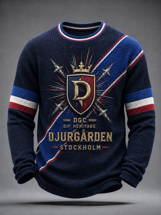 Män Djurgården Hockey Kultur våffel-t-shirt