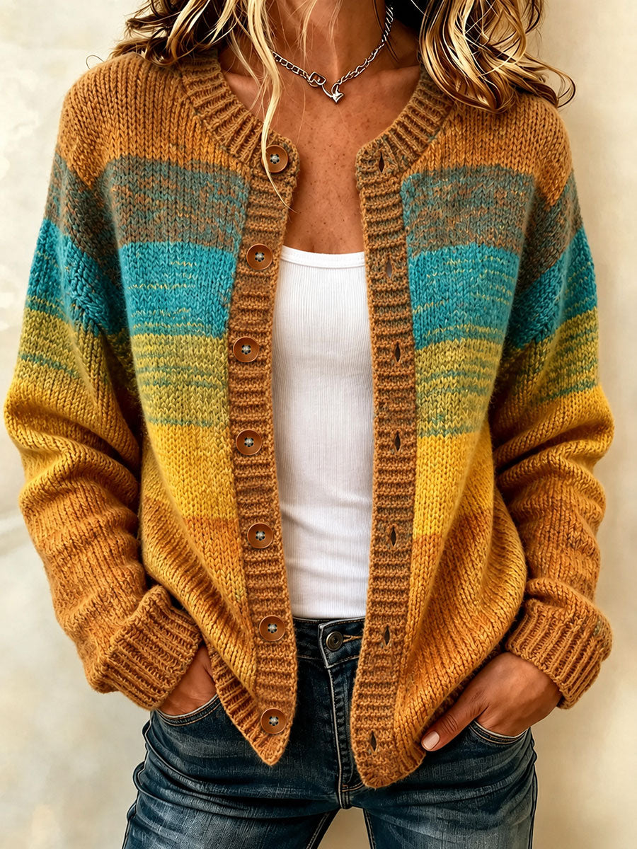 Kvinders fald Art Print Casual Cardigan