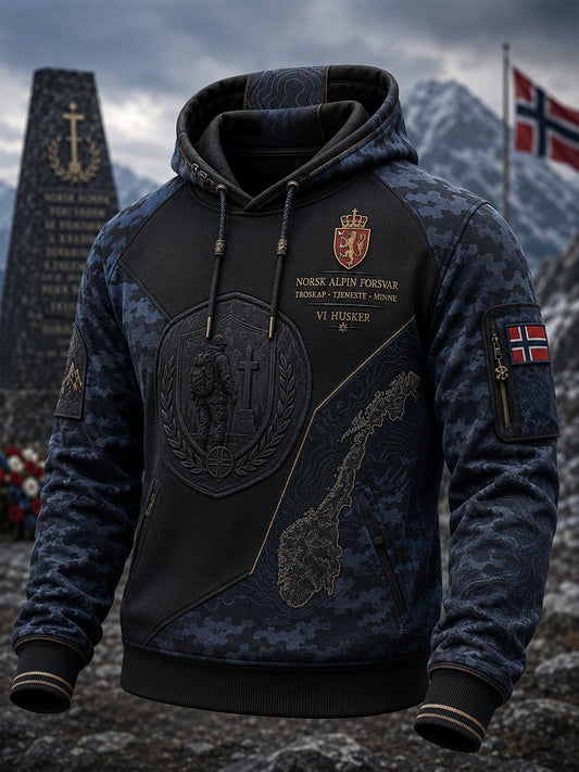 Menns norske militærreise overdimensionert drop-slange med lommer