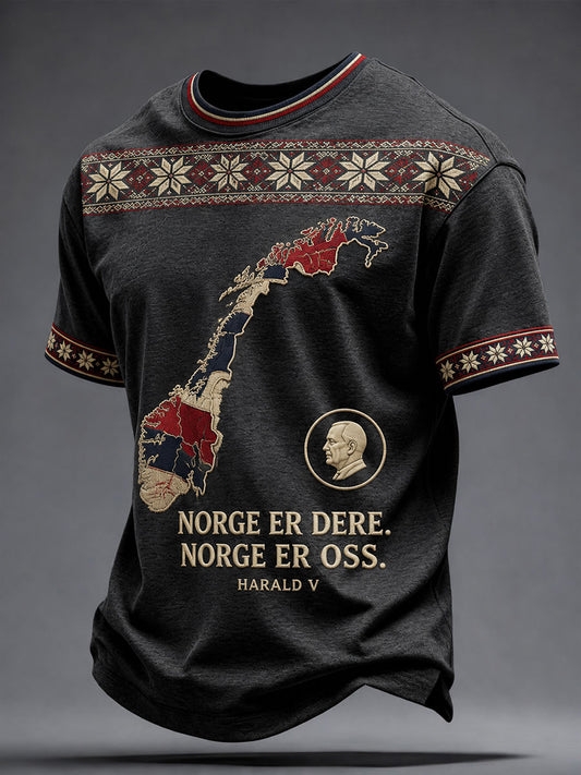 Herrer Rip Norway Harald T-skjorte med trykk