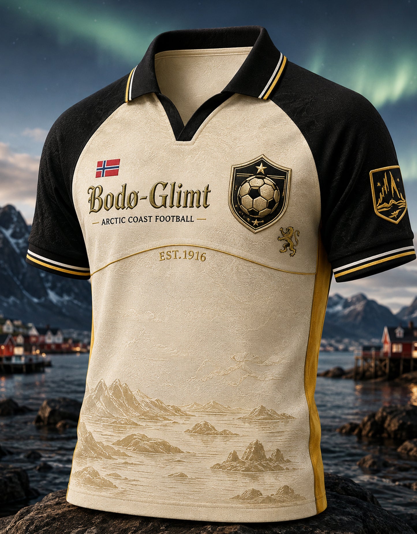 Norge fotball Bodø/Glimt Kortærme Polo-skjort