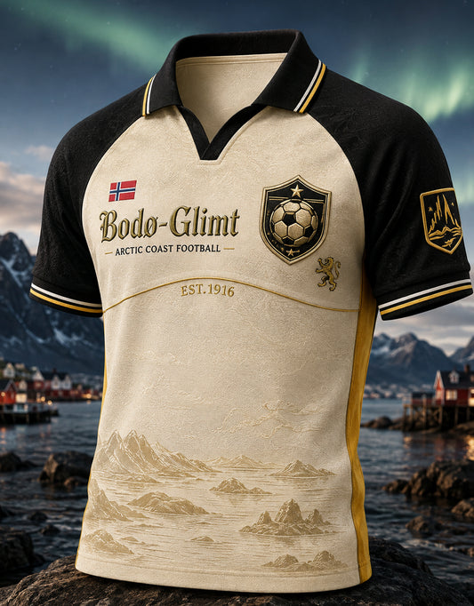 Norge fotball Bodø/Glimt Kortærme Polo-skjort