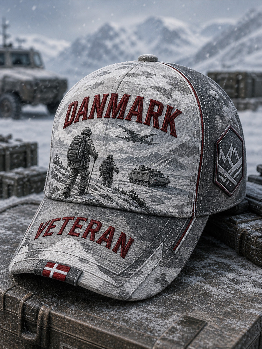 Unisex vintage dansk veteran-hyldest kunsttryk afslappet hat