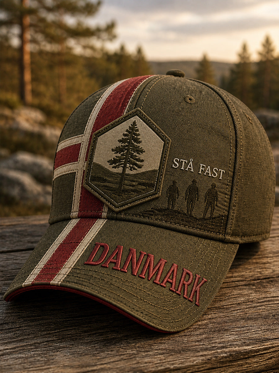Unisex Vintage Dansk Veteran Minde kunst Print Casual Hat
