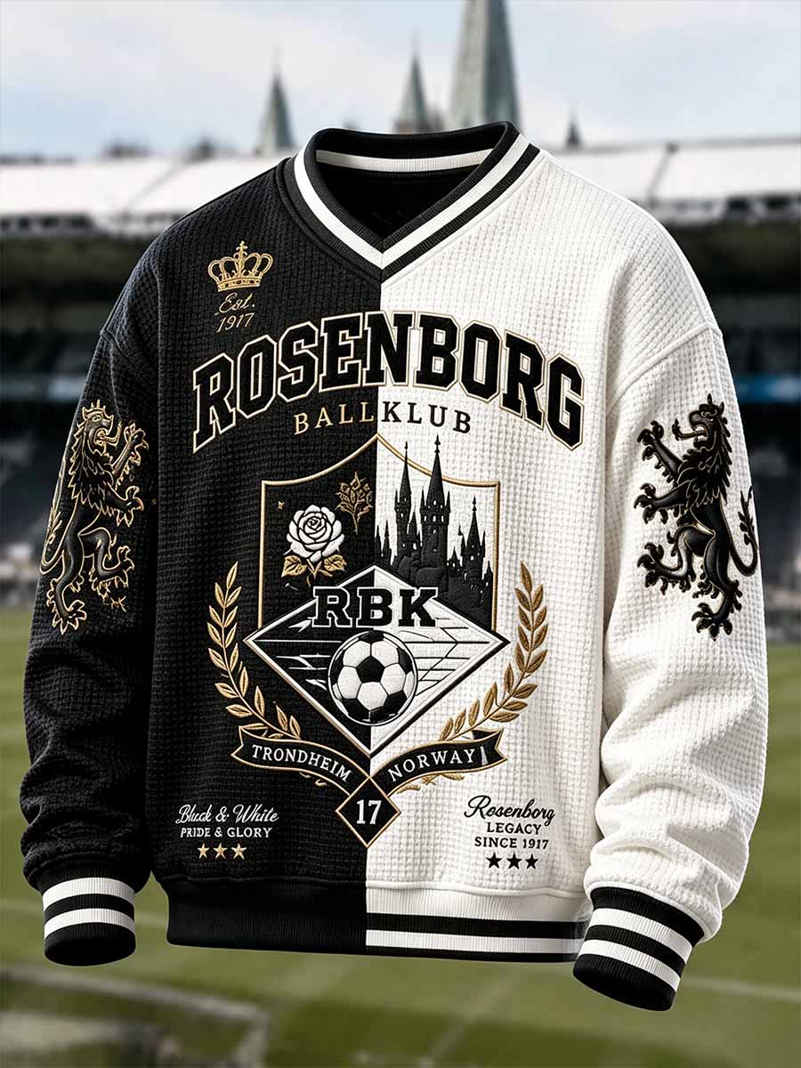 Menns Retro RBK fotballlag trykt gensere
