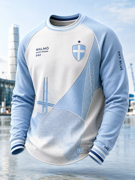 Herr Malmö FF-linne med långa ärmarna