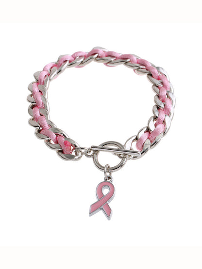 Kvinder Brystkræft Bevidsthed Pink Ribbon Armbånd