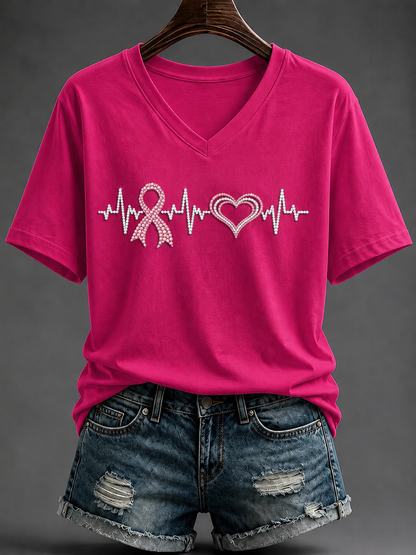 Kvinder Brystkræft Kortærmet T-shirt