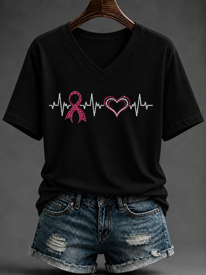 Kvinder Brystkræft Kortærmet T-shirt