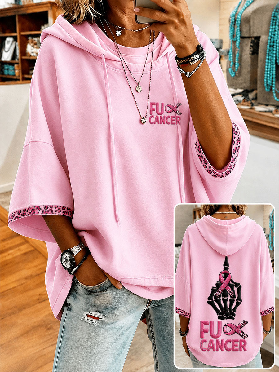 Kvinders “Fuck Cancer” Pink Ribbon Bryst kræft bevidsthed Sweatshirt