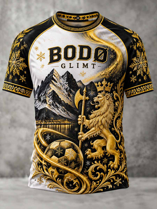 Menns Bodø Glimt Lagmønster: T-shirt