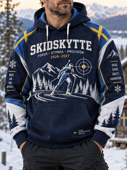 Herrens Sverige Biathlon Heritage Hoodie